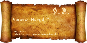 Venesz Margó névjegykártya